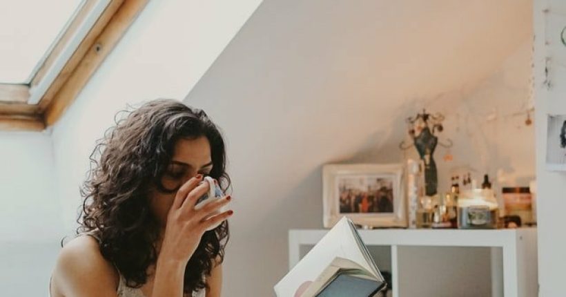 Girl While Reading Book