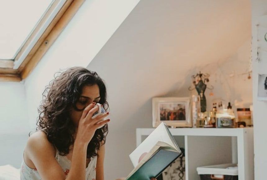 Girl While Reading Book