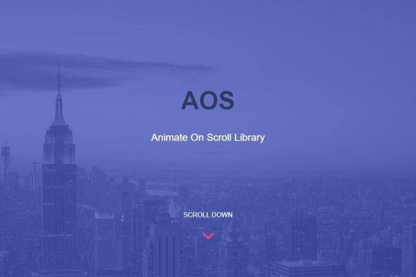 AOS Animate on scroll library