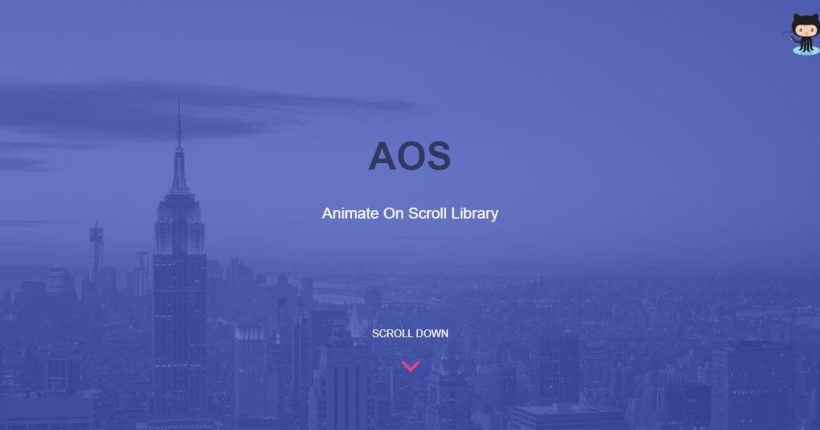 AOS Animate on scroll library