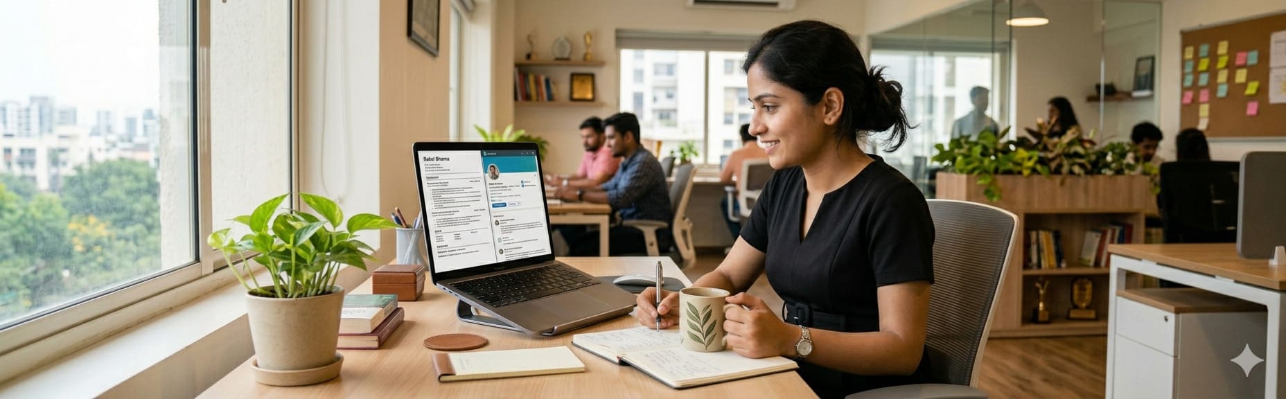 Professional reviewing certifications on their resume